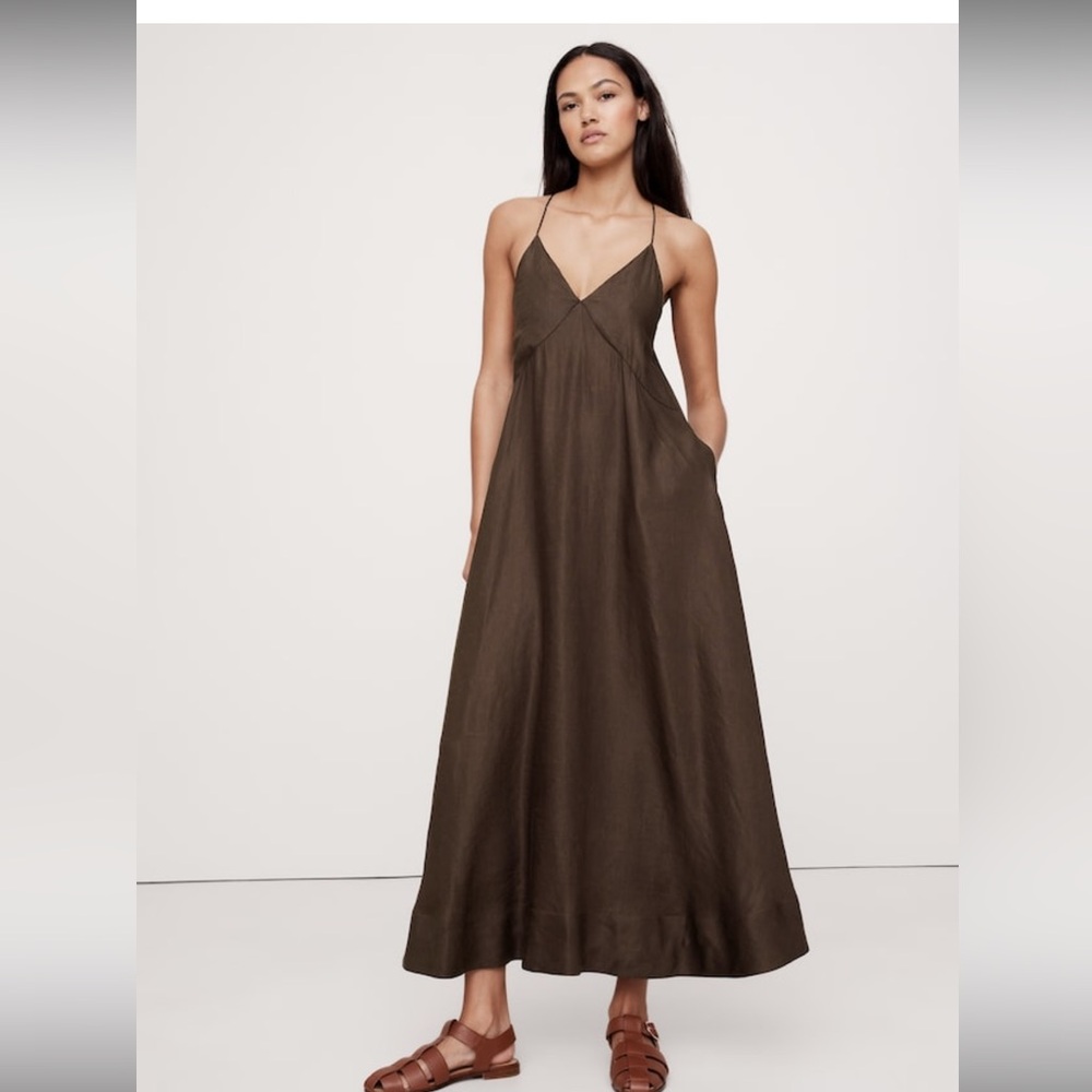 NWT Banana republic viscose linen maxi